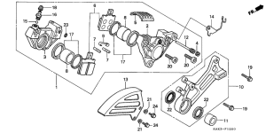 CRM125R Задний суппорт