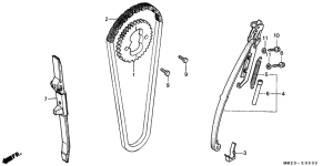 CMX450 Цепь грм / натяжное устройство