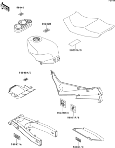 ZX600 Наклейки