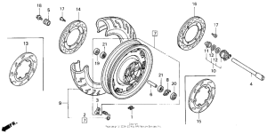 GL1500 Переднее колесо