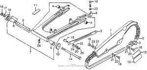 CB750 Swingarm + drive chain