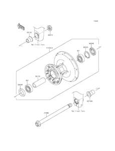 EJ800 フロントハブ
