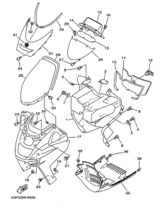 YP250D Ветровое стекло
