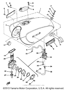 XS400_2F - 1979 Топливный бак
