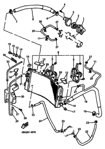 GTS1000A Radiator. hose