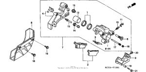 XR400R Задний суппорт
