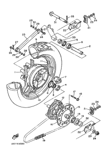 FJ1200 Переднее колесо