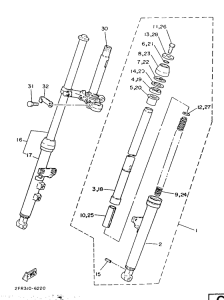 RD50 Передняя вилка