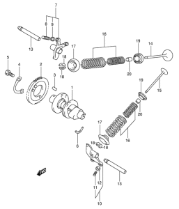 AN400 Распредвал  /  клапан