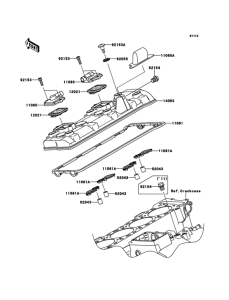 ZX1000 Крышка головки цилиндров
