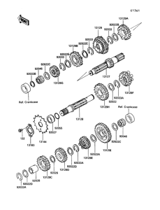 KL250 Трансмиссия