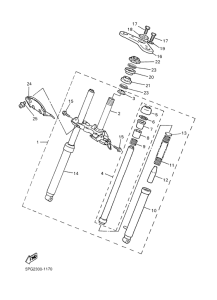 PW50 Передняя вилка