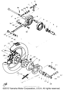 PW80E Переднее колесо