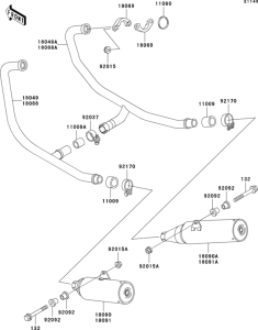 EX500 Глушитель