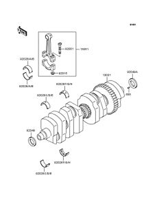 ZR1100 Коленвал