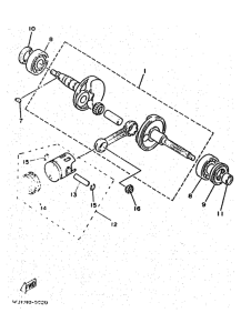 YM50 Коленчатый вал и Поршень