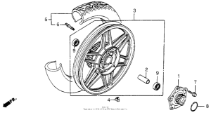 CB650SC Переднее колесо