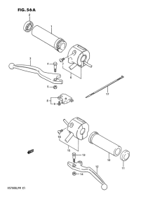 VS750 Рулевой переключатель