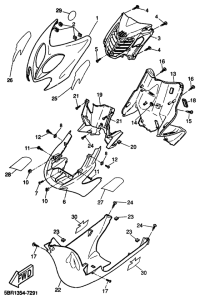 YQ50 Ветровое стекло