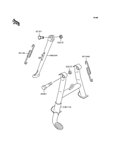 ZR750 Подножка