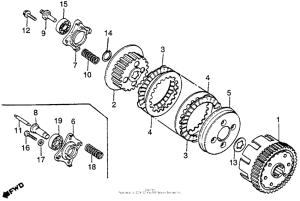 CB125S Сцепление