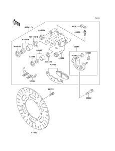 EX500 Передний суппорт