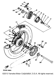 TT225S Переднее колесо