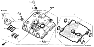 CMX500 Крышка головки цилиндров