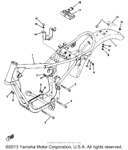 GT80B Frame - rear fender