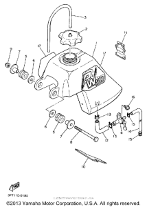 PW50A Топливный бак