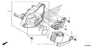 CRF110F Аккумулятор