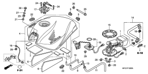 CB600F (ABS) Tank fuel