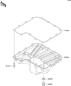 ZX900 Маслянный поддон