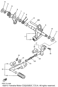 XV1100FC Вал переключения