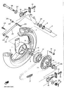 FZR600 Переднее колесо