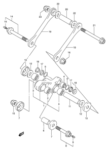 DR350 Втулки заднего рычага