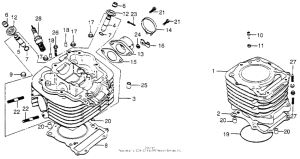 XL175 Cylinder head + cylinder
