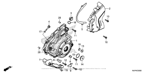 CRF1000D (ABS) Крышка генератора