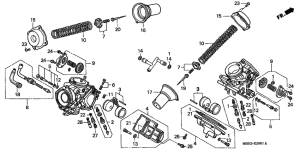 VT1100C3 Carburetor assy