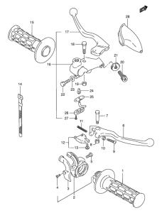 DR200 Рулевой рычаг