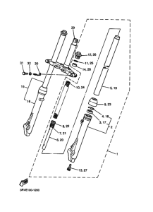 PW80 Вилка передней оси
