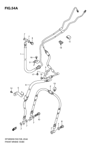 SFV650 Передние тормозные трубки