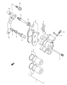 DR350 Передний суппорт