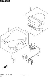 GSX-R600 Сиденье