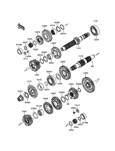 KLE650 Трансмиссия