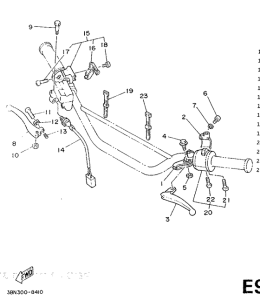  Handle switch. lever