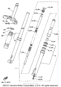 DT50LC Передняя вилка