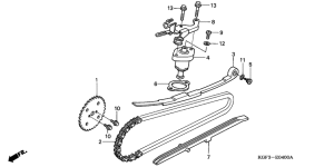 NES150 Цепь грм / натяжное устройство