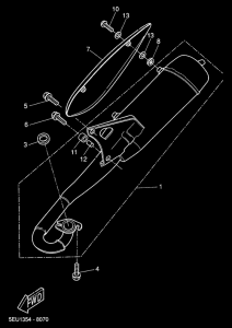 YH50 Выхлопная система