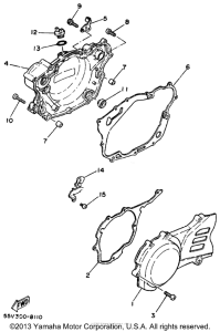XT350U Боковые крышки